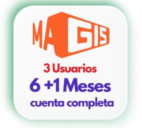 Magis tv 6+1 Meses, cuenta completa 3 usuarios CON RENOVACIONES