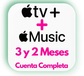 COMBO Apple tv3 MESES  y Apple music 2 MESES