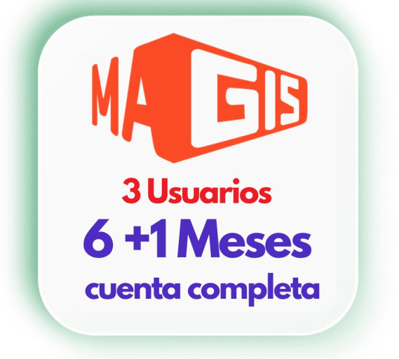 FLUJO-tv 6+1 Meses, cuenta completa 3 usuarios