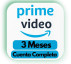 Prime Video cuenta Completa 3 meses